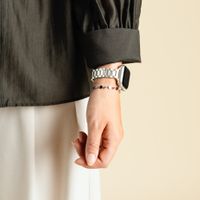 Selencia Slim Steel schakelbandje Apple Watch | 38/40/41/42 mm - Sterrenlicht