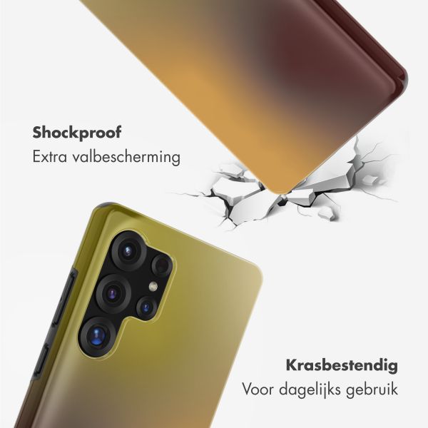 Selencia Vivid Backcover Samsung Galaxy S25 Ultra - Gradient Olive Dust