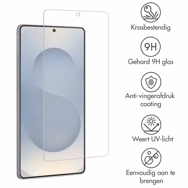 Accezz Gehard Glas Screenprotector 2-pack Samsung Galaxy S25 Edge