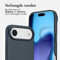 Accezz MagSafe Leather Backcover Apple iPhone Air - Nightfall Blue