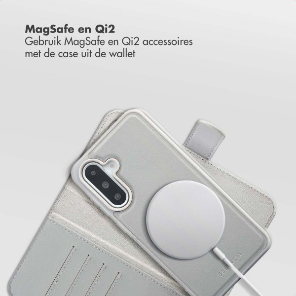 Selencia Olyn Uitneembare Bookcase met MagSafe Samsung Galaxy A36 - Grijs
