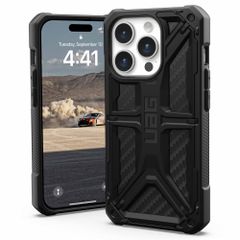 UAG Monarch Backcover iPhone 15 Pro - Carbon Fiber