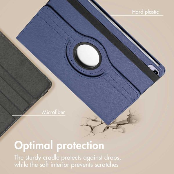 imoshion 360° Rotating Case Apple iPad 11 (2025) 11 inch A16 / iPad 10 (2022) 10.9 inch - Dark Blue
