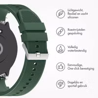 imoshion Siliconen bandje voor de OnePlus Watch 3 / 2 / 2R / Oppo Watch X2 / X - Donkergroen