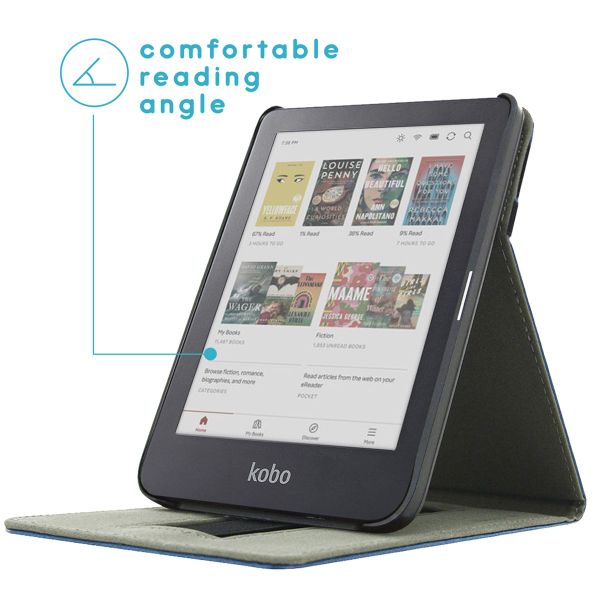 imoshion Stand Flipcase Kobo Clara Colour / BW - Donkerblauw