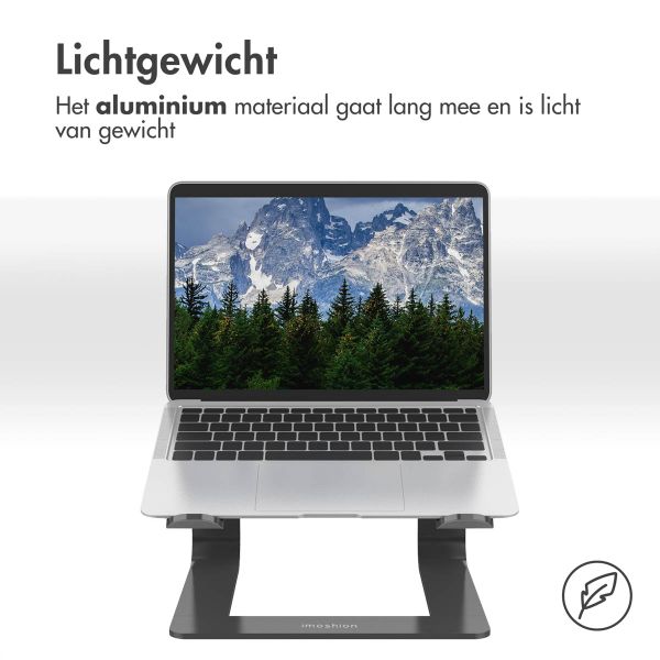 imoshion Aluminium Laptop Stand - Laptop standaard - Bureau - Universeel - Donkergrijs