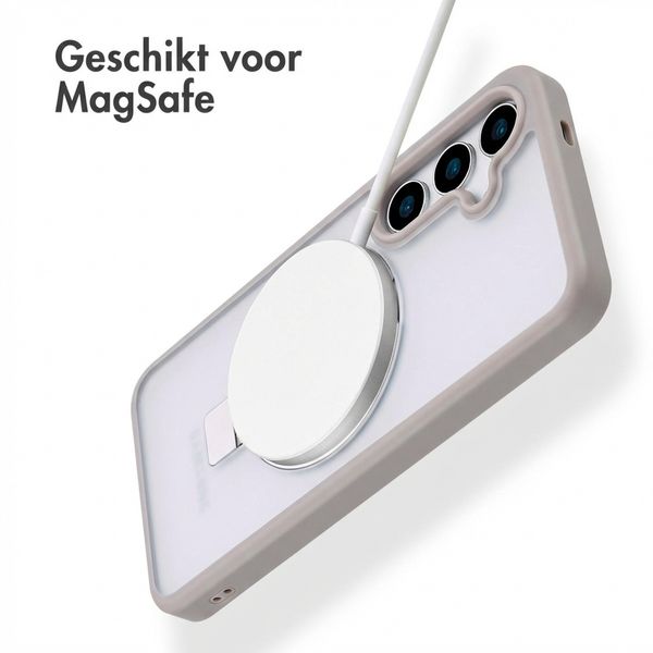 Accezz Ring Stand Backcover met MagSafe Samsung Galaxy S24 - Grijs