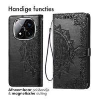 imoshion Mandala Bookcase Xiaomi Redmi Note 14 Pro (4G) - Zwart