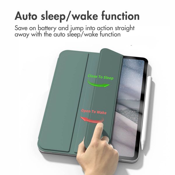 imoshion Magnetic Book Case Apple iPad 11 (2025) 11 inch A16 / iPad 10 (2022) 10.9 inch - Dark Green