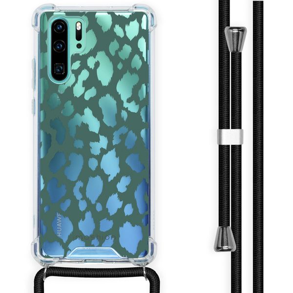 imoshion Design hoesje met koord Huawei P30 Pro - Luipaard - Groen