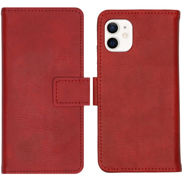 imoshion Luxe Bookcase iPhone 12 Mini - Rood