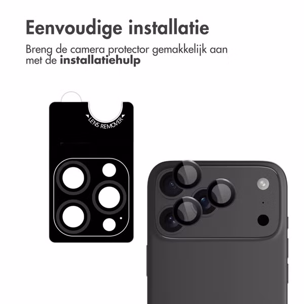 imoshion 2 Pack Camera lens protector Apple iPhone 17 Pro / 17 Pro Max - Zwart