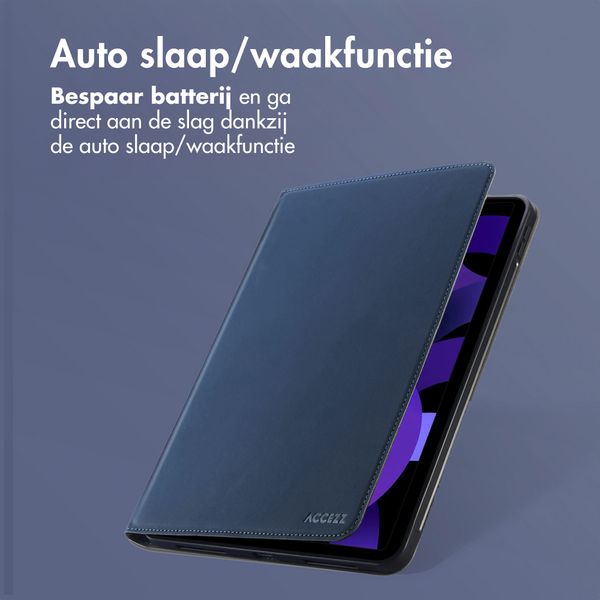 Accezz Classic Tablet Case Apple iPad Mini 7 (2024) / iPad Mini 6 (2021) - Donkerblauw