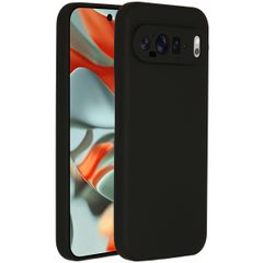 Accezz Liquid Silicone Backcover Google Pixel 9 Pro XL - Zwart