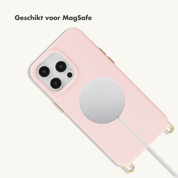 Selencia Rivièra MagSafe Backcover met afneembare haakjes Apple iPhone 14 Pro - Sorbet Pink