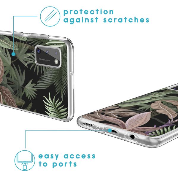 imoshion Design hoesje Samsung Galaxy A41 - Jungle - Groen / Roze