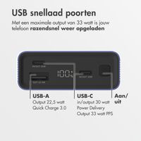 imoshion Ultra Series Aluminium | Powerbank 20.000 mAh - Snelladen tot 33 watt - Cobalt Blue