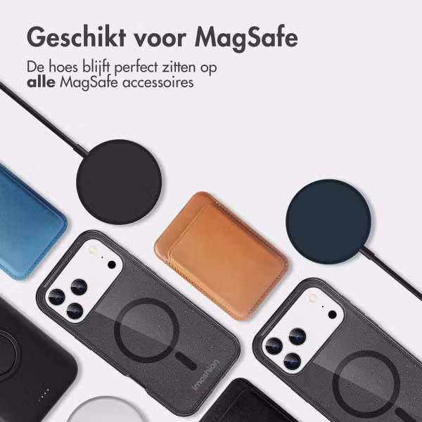 imoshion Sparkle Backcover met MagSafe Apple iPhone 17 Pro Max - Zwart
