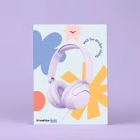 imoshion Kinderkoptelefoon met Draad - AUX kabel - Decibelbegrenzer - Lavender Lilac