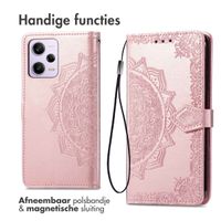 imoshion Mandala Bookcase Xiaomi Redmi Note 12 Pro Plus - Rosé Goud