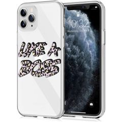 imoshion Design hoesje iPhone 11 Pro - Like A Boss - Paars / Zwart