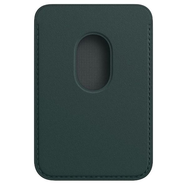 Apple Leather Wallet MagSafe (Apple Wallet 2nd Generation) - with Built-in AirTag Feature - Forest Green