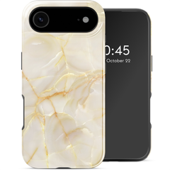 Selencia Vivid Back Cover with MagSafe Apple iPhone Air - Golden Beige Marble