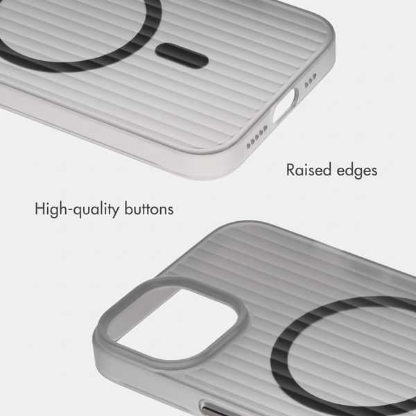 Accezz Lite Case with MagSafe | Fluted | Apple iPhone 15 - Grey