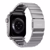 Nomad Titanium schakelband Apple Watch Series 1 t/m 11 / SE / Ultra (44/45/46/49 mm) - Silver