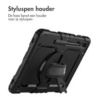 Accezz Rugged Backcover met schouderstrap Samsung Galaxy Tab S8 Plus / S7 Plus / S7 FE - Zwart