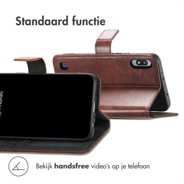 imoshion Luxe Bookcase Samsung Galaxy A10 - Donkerbruin