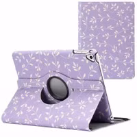 imoshion 360° Draaibare Design Bookcase Apple iPad 6 (2018) 9.7 inch / iPad 5 (2017) 9.7 inch / Air 2 (2014)/Air 1 (2013) - Lavender Flowers