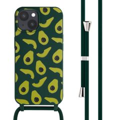 imoshion Siliconen design hoesje met koord Apple iPhone 15 - Avocado Green