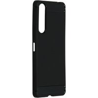 Brushed Backcover Sony Xperia 1 II - Zwart