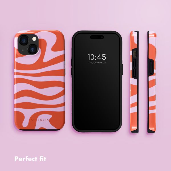 Selencia Vivid Back Cover Apple iPhone 15 - Dream Swirl Pink