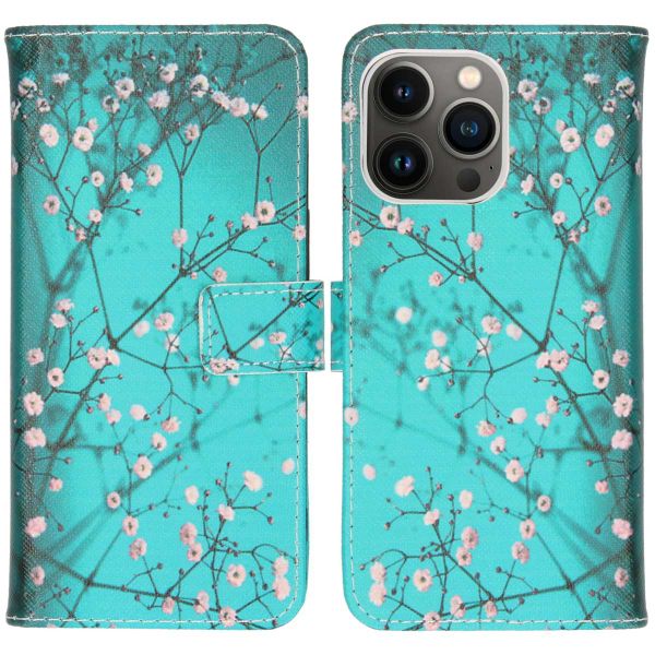 imoshion Design Softcase Bookcase iPhone 13 Pro - Blossom Watercolor