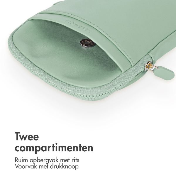 Selencia Telefoontasje Crossbody Sports - Kunstleer - Mintgroen