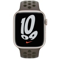 Apple Nike Sport Band Apple Watch Series 1 t/m 10 / SE / Ultra (2) (44/45/46/49 mm) - Olive Gray/Cargo Khaki