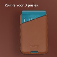Accezz Leren Kaarthouder - Geschikt voor MagSafe en Qi2 - Sienna Brown