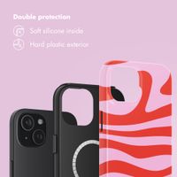 Selencia Vivid Back Cover with MagSafe Apple iPhone 15 - Dream Swirl Pink