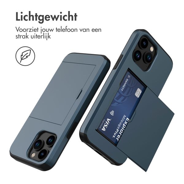 imoshion Backcover met pasjeshouder Apple iPhone 14 Pro - Donkerblauw