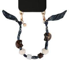 Selencia Satin Stone Polskoord - Blue