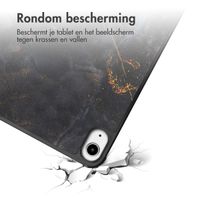 imoshion Design Trifold Bookcase Apple iPad Mini 7 (2024) / iPad Mini 6 (2021) - Black Marble