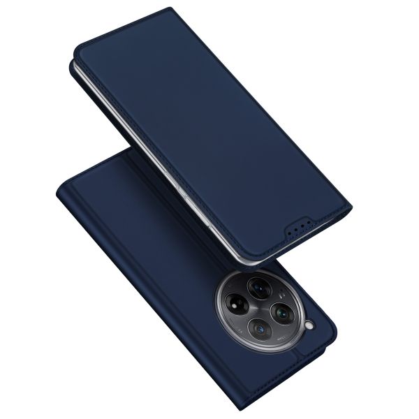 Dux Ducis Slim Softcase Bookcase OnePlus 12 - Donkerblauw