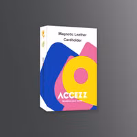 Accezz Magnetische Leren Kaarthouder - Geschikt voor Apple Find My - Onyx Black