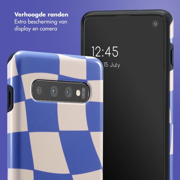 Selencia Vivid Tough Backcover Samsung Galaxy S10 - Groovy Sapphire Blue