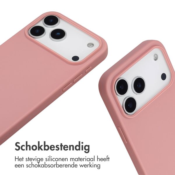 imoshion Siliconen hoesje met koord Apple iPhone 17 Pro Max - Sand Pink