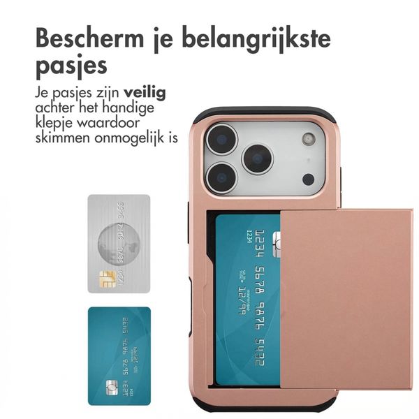 imoshion Backcover met pasjeshouder Apple iPhone 18 Pro / 17 Pro - Rose Gold