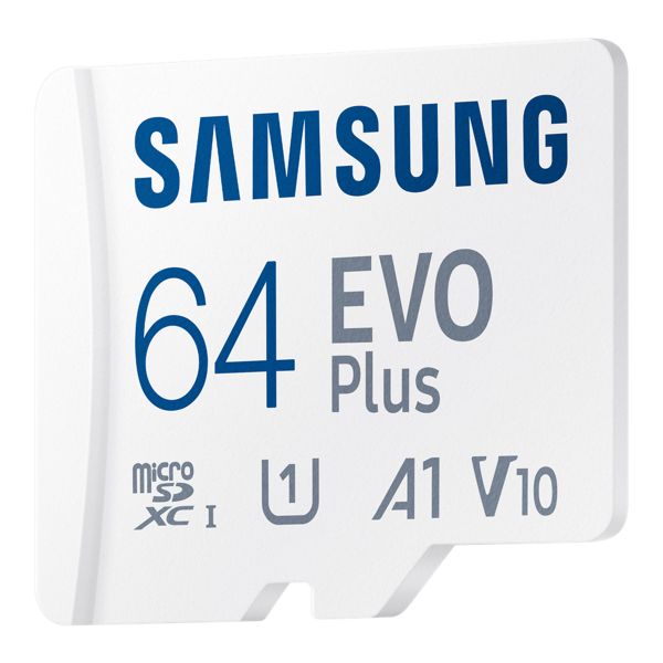 Samsung EVO Plus microSD 2024 - 64GB - inclusief SD Adapter - UHS-I/U3/Full HD/4K UHD