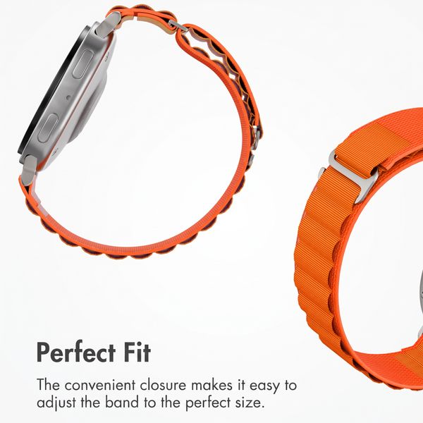 Accezz Nylon Alpine Band Samsung Galaxy Watch 9 (40/44mm) / Watch 8 (40/44mm) / Classic (46mm) - Orange